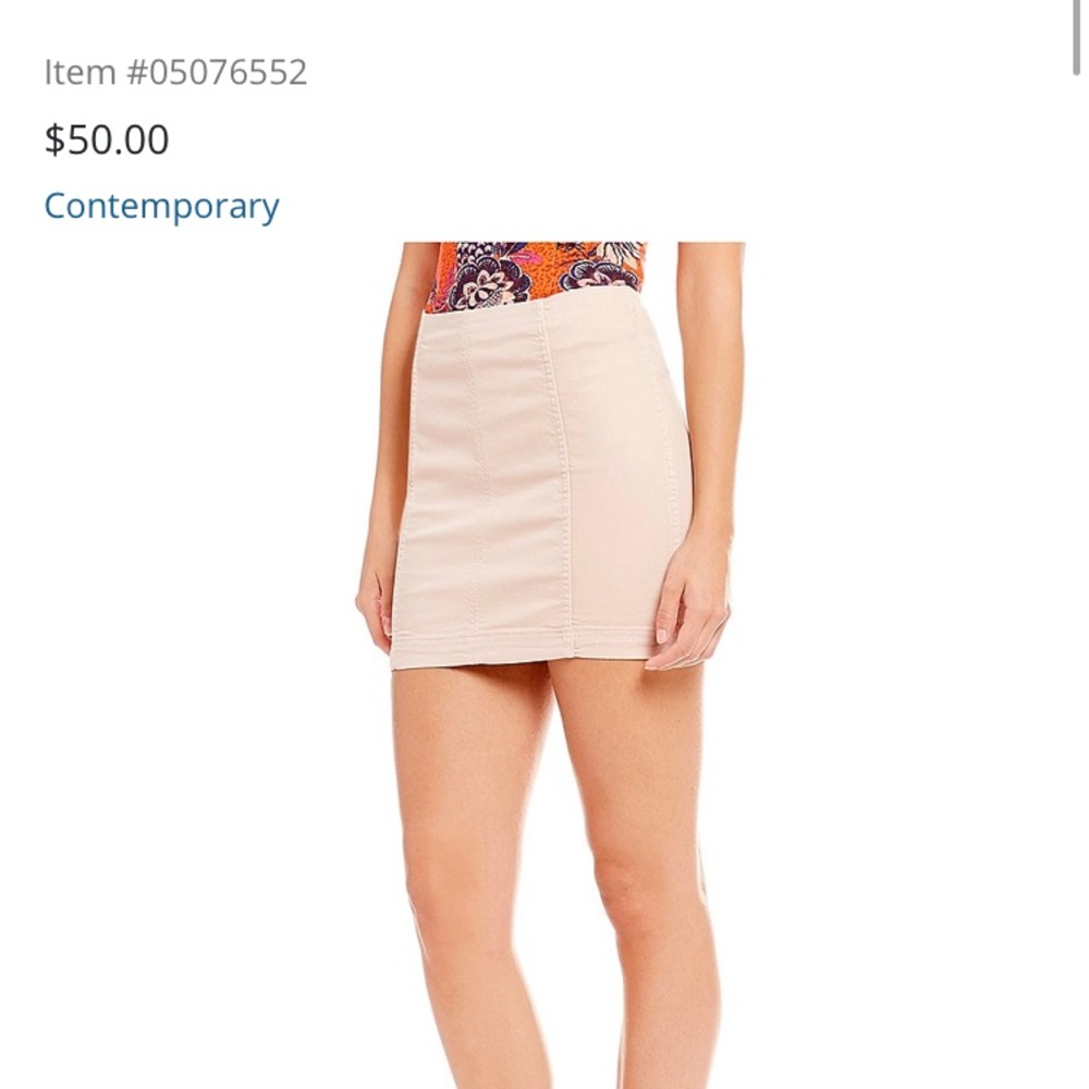 Free people denim skirt